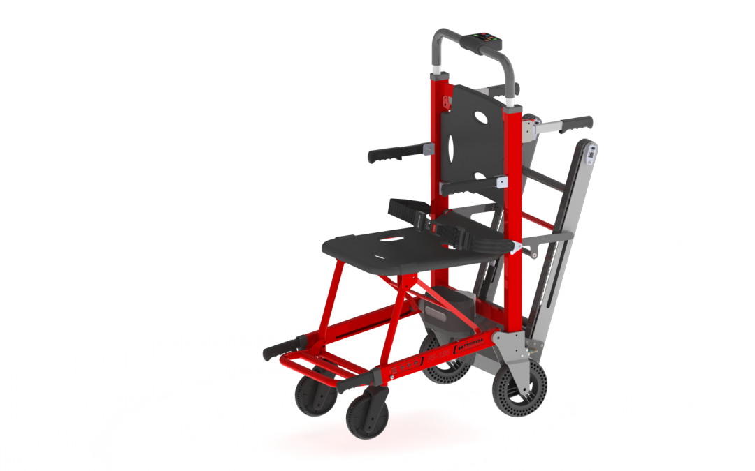 PS-195| Silla oruga eléctrica PS-195 (Roja)